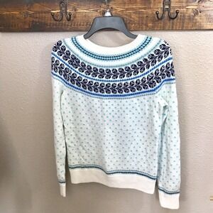 Talbots S Lambswool Nordic Warm & Soft Fuzzy Sweater